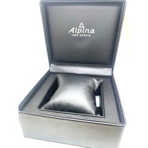 Alpina Watch Box Presentation Black Cardboard Case Display Empty